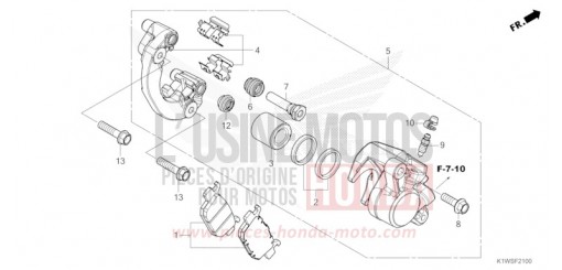 REAR BRAKE CALIPER SH350AS de 2025